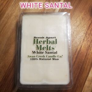 WHITE SANTAL by SWAN CREEK CANDLE CO Herbal Melts 100% Natural Wax 5.25oz NWT